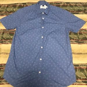 Blue Top-Man Button Up Shirt